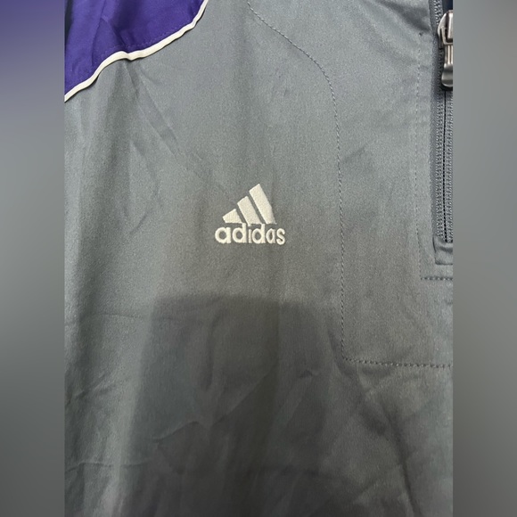 Philadelphia Eagles Adidas Sideline Coaches Half-Zip Short Sleeve Jacket  Sz L - Picture 3 of 6